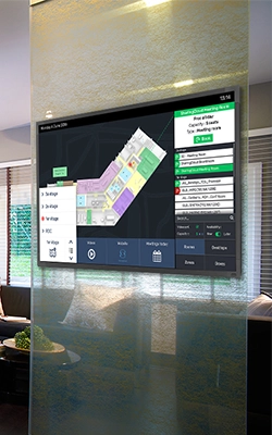 L'image représente "Terminal interactivo de orientación" par Wipple - Vous allez aimer vos salles de réunion.